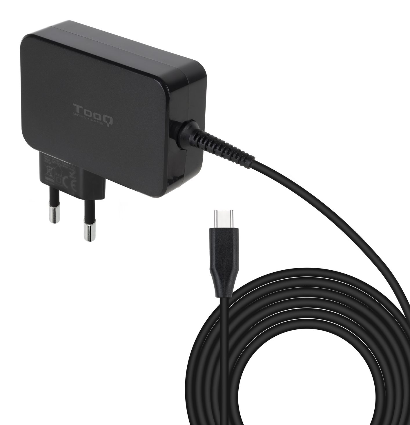 Cargador De Portátil Gan Tooq Tqlc-Usbcgan100pd USB Tipo-C/ 100 W/ Automático/ Voltaje 5-20V