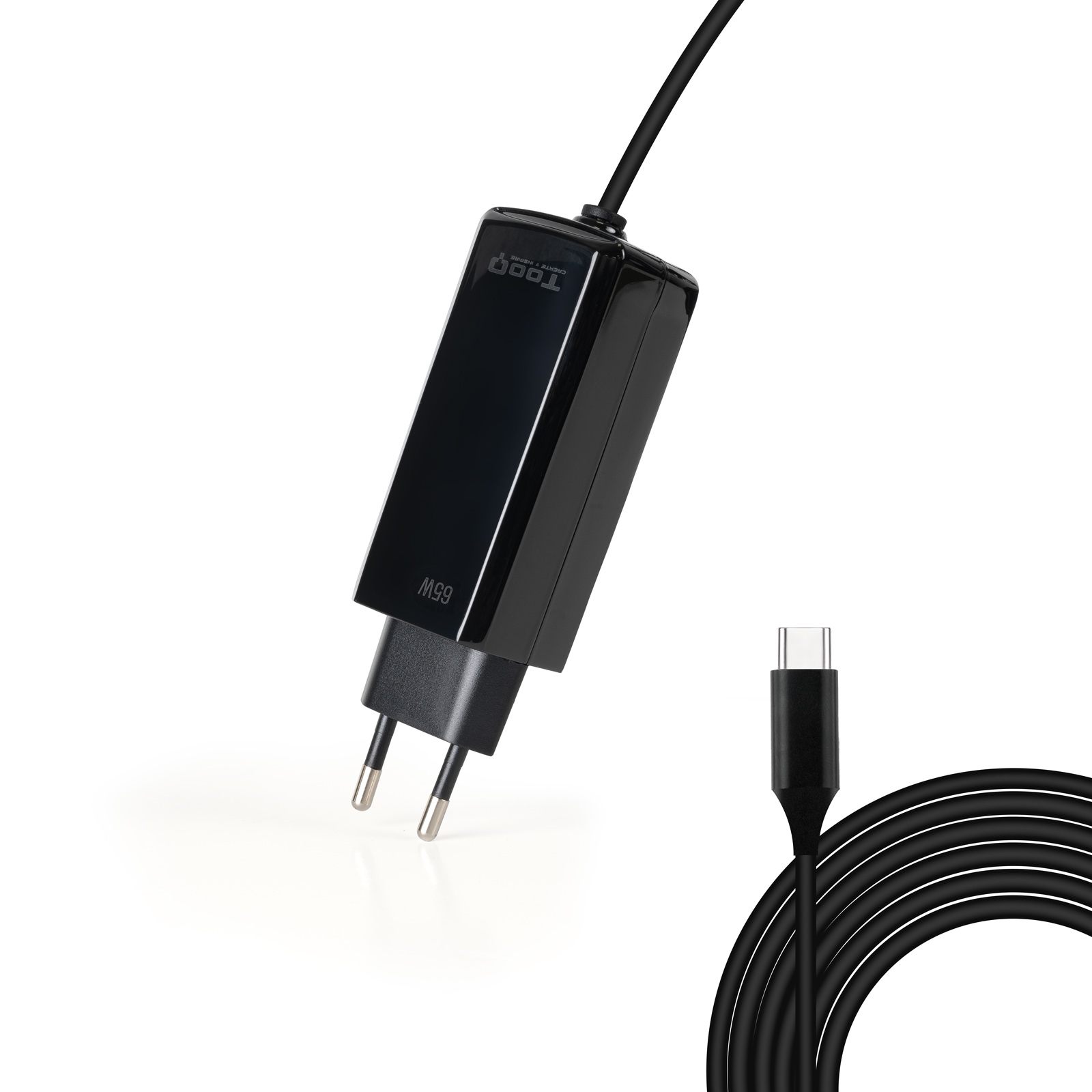 Cargador De Portátil Gan Tooq Tqlc-Usbcgan65pd-C USB Tipo-C/ 65 W/ Automático/ Voltaje 5-20V