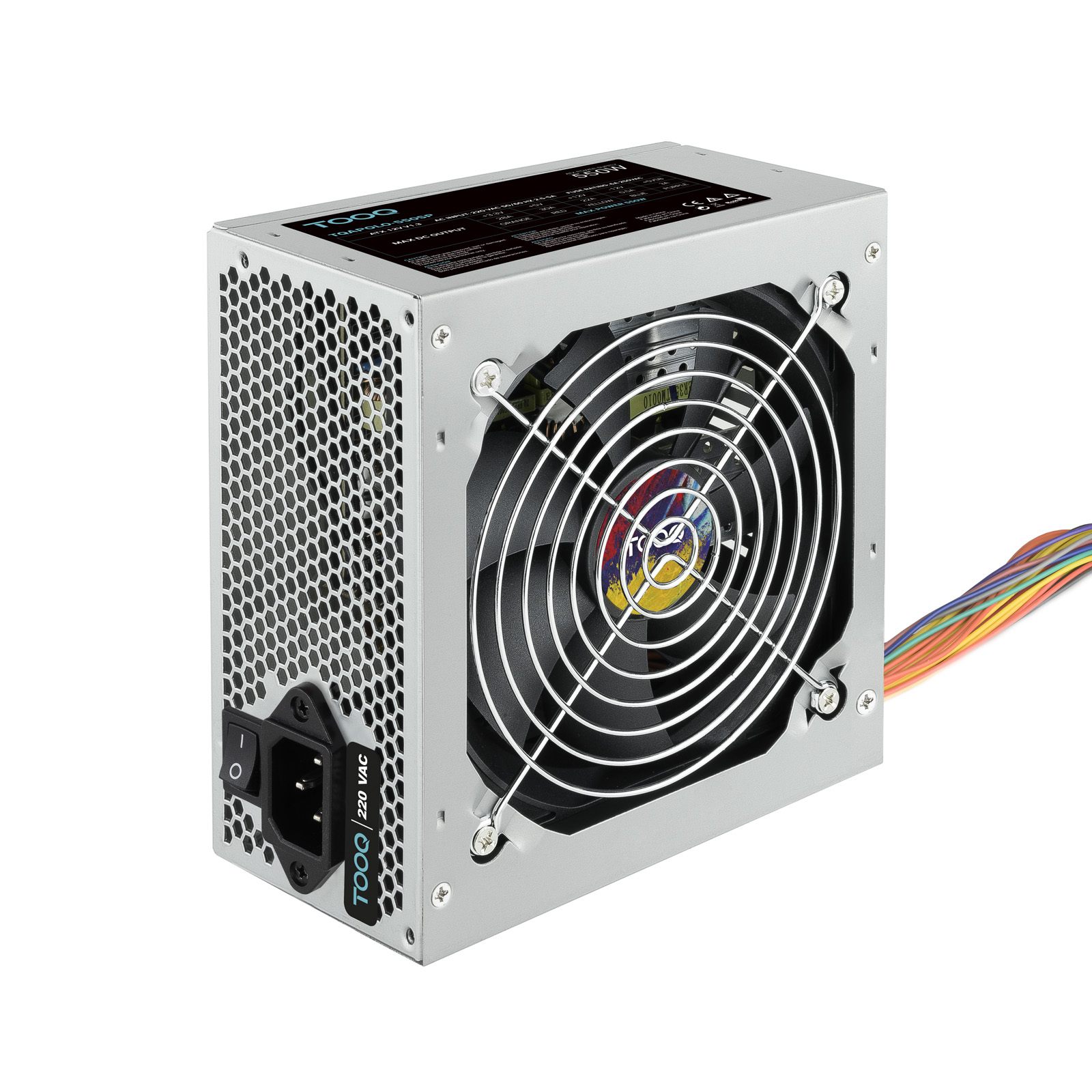 Fuente De Alimentación Tooq Tqapolo-550Sp/ 550 W/ Ventilador 12 Cm