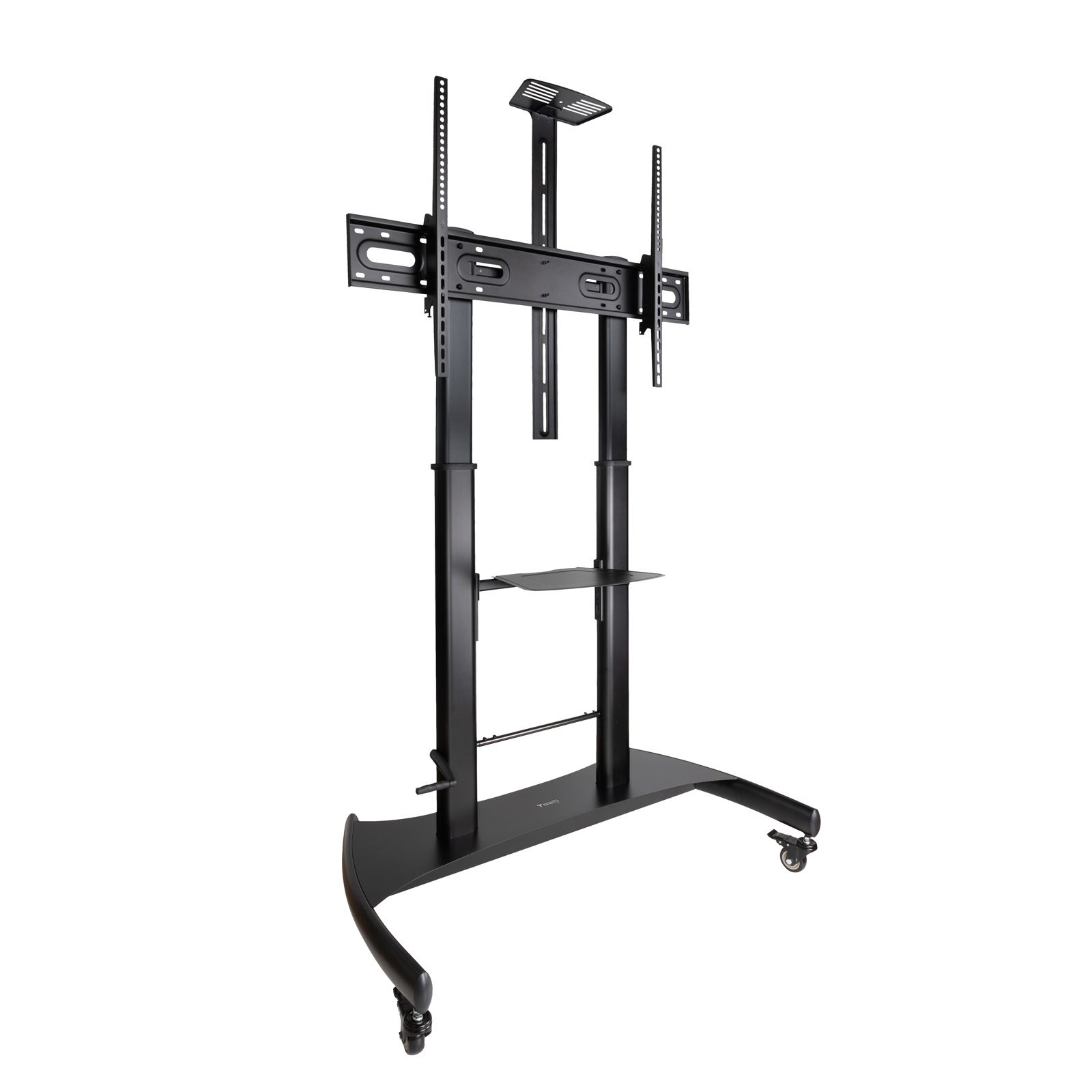 Soporte De Suelo Con Ruedas Inclinable/ Nivelable Tooq Fs20404hm-B Para Tv De 60-100"/ Hasta 100Kg