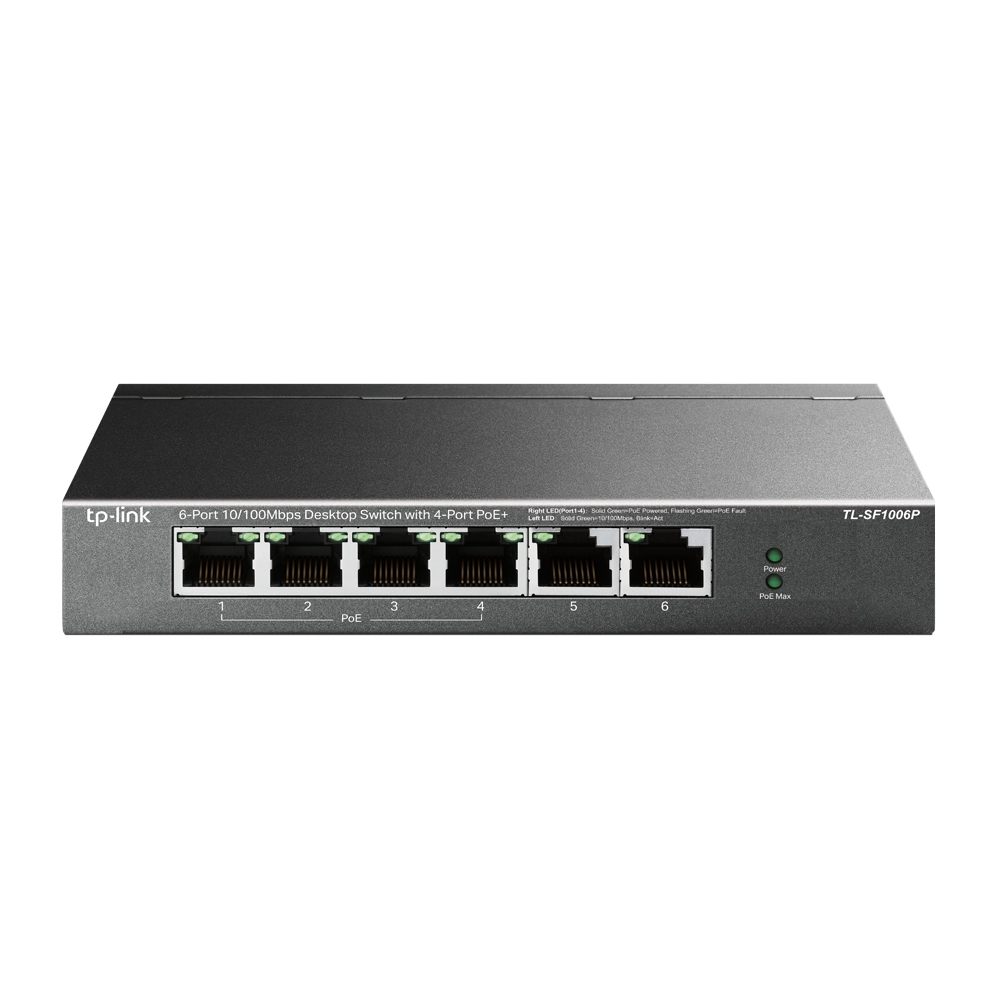 Switch TP-Link Tl-Sf1006p 6 Puertos/ Rj-45 10/100 Poe