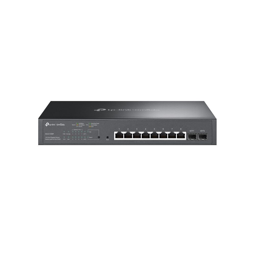 Switch TP-Link Omada Smart Gigabit Jetstream Tl-Sg2210mp 10 Puertos/ Rj-45 10/100/1000 Poe/ Sfp