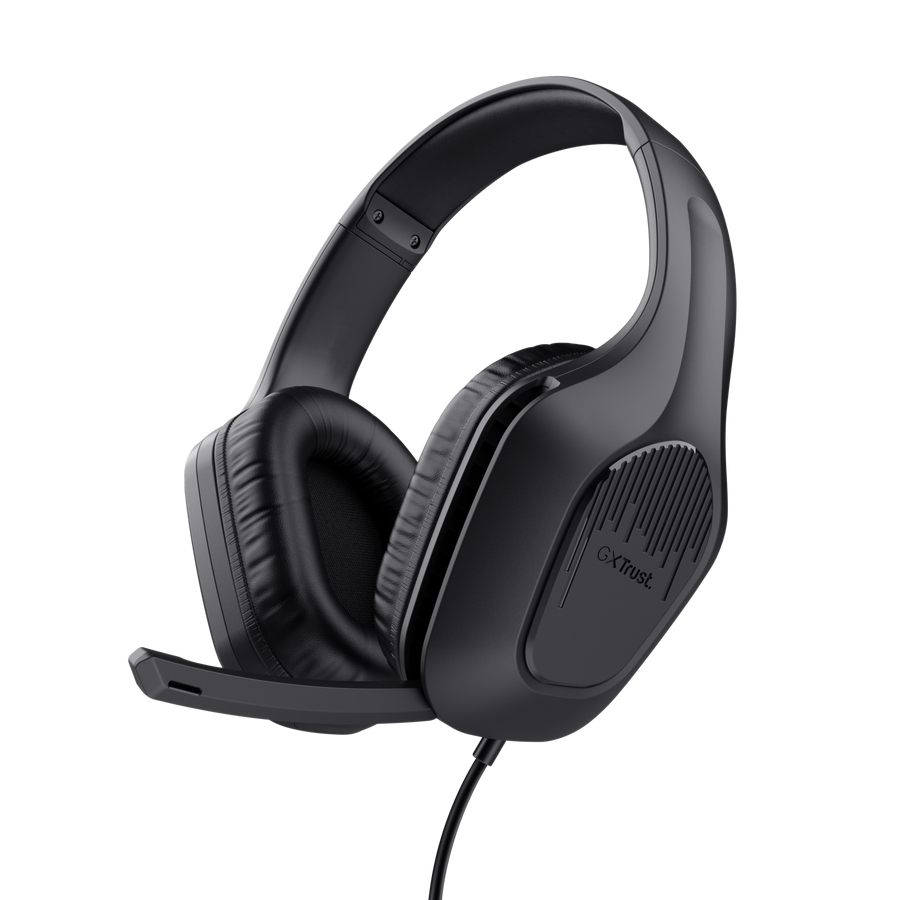 Auriculares Gaming Con Micrófono Trust Gaming Gxt 417 Zirox/ Jack 3.5/ Negros