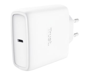 Cargador De Pared Gan Trust Maxo 65 W/ 1Xusb Tipo-C/ Incluye Cable USB Tipo-C/ 65 W