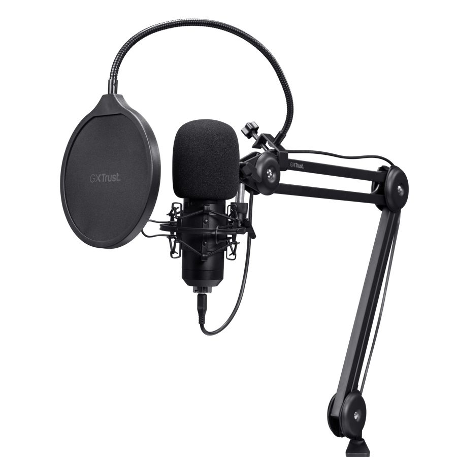Micrófono Gaming Trust Gaming Gxt 270 Emita Ii+ 25770/ USB/ Negro