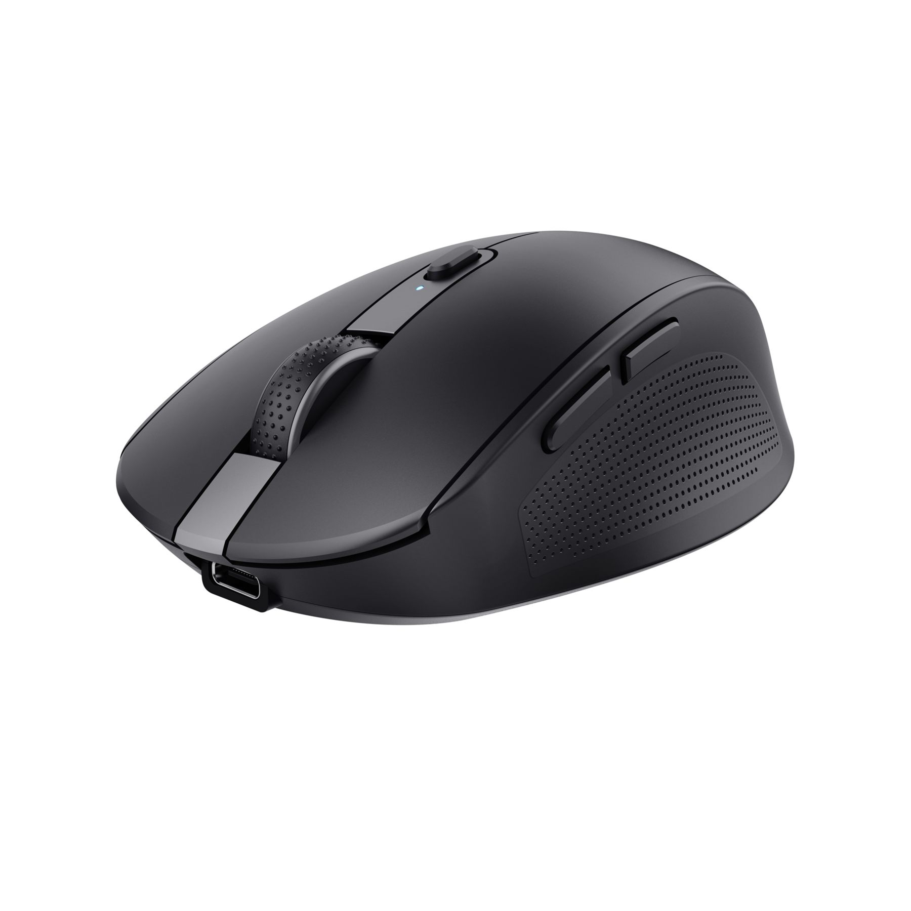 Ratón Inalámbrico Trust Ozaa Compact Wireless/ Batería Recargable/ Hasta 3200 Dpi/ Negro