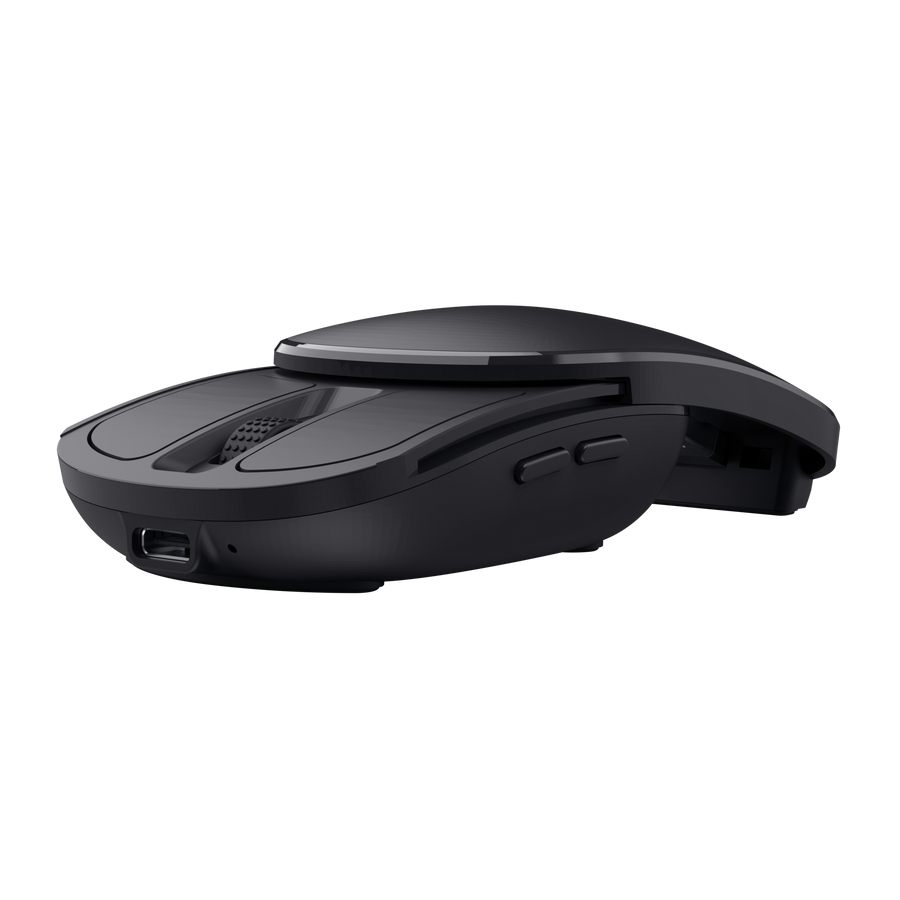 Ratón Plegable Inalámbrico Trust Zylo/ Hasta 2400 Dpi