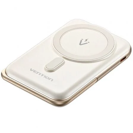 Powerbank 10000Mah Vention Fhnw0/ 20W/ Wireless/ Blanca