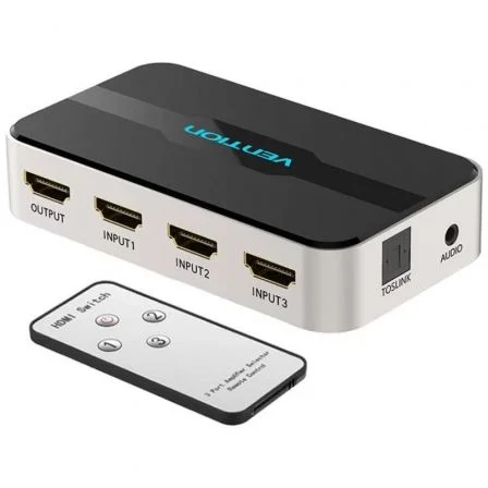 Duplicador Hdmi Vention Afjh0/ 3X Hdmi Hembra - Hdmi Macho / 1X Audio