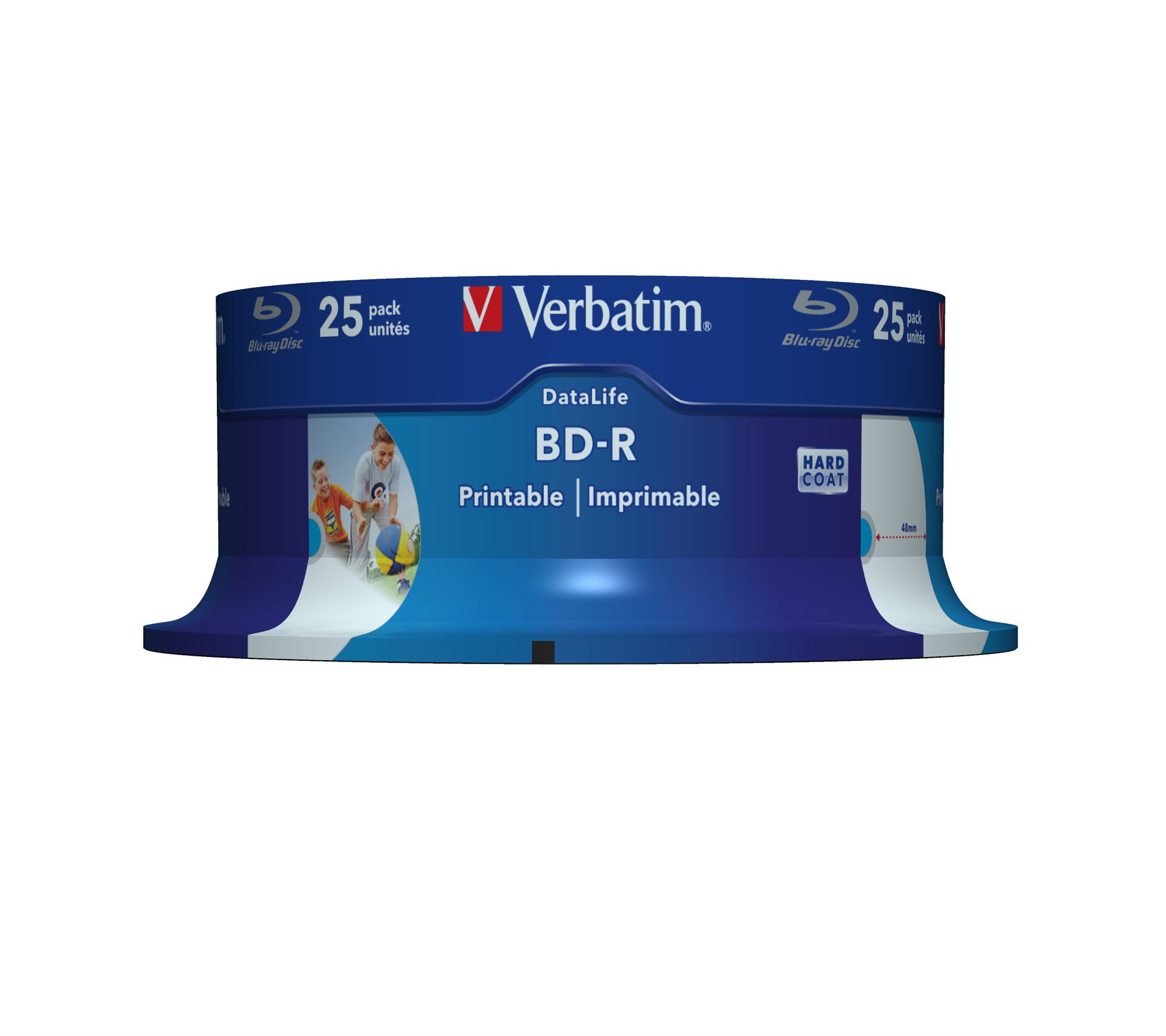 Blue-Ray Bd-R Verbatim 43811 Imprimible 6X/ Tarrina-25Uds