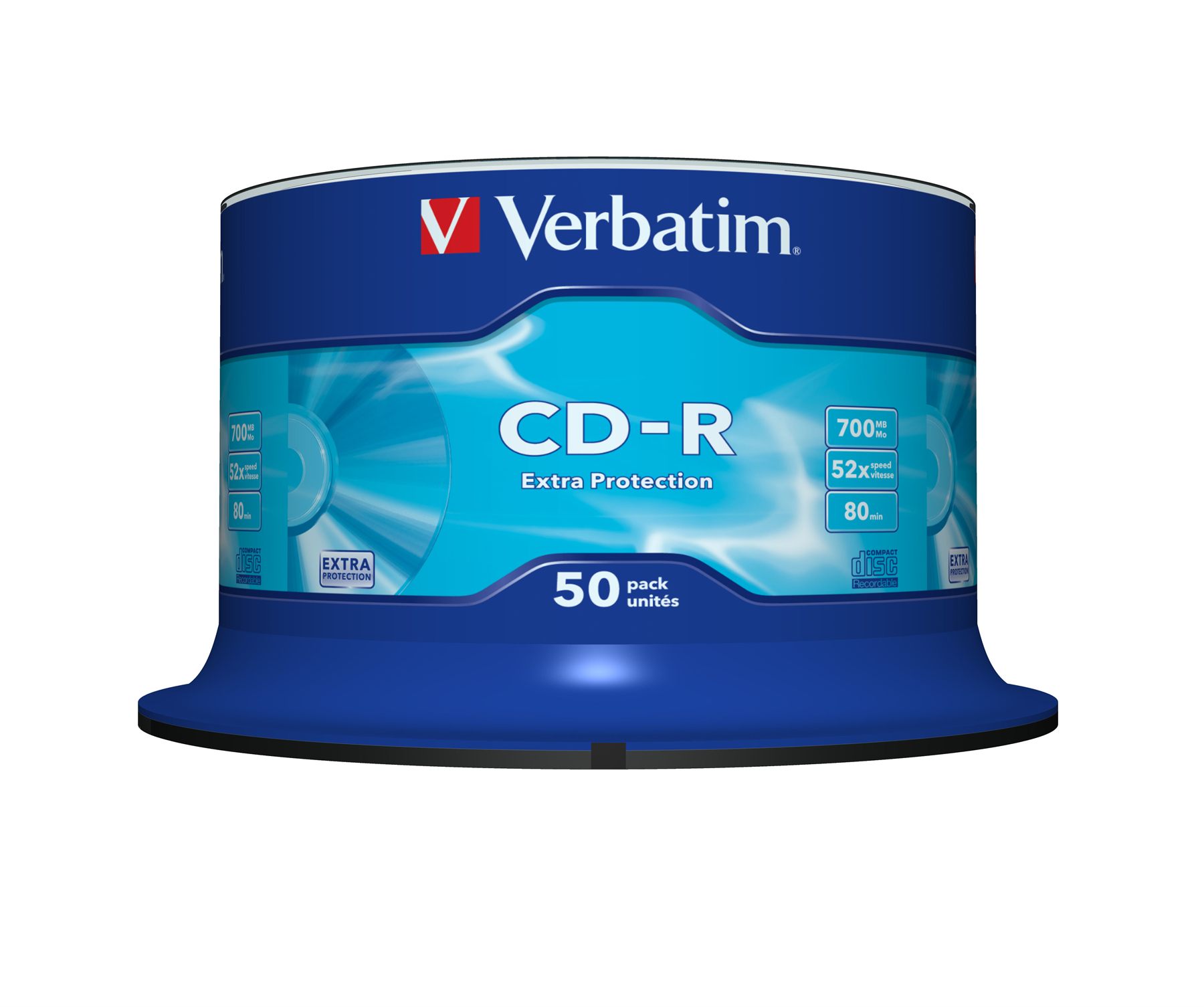 Cd-R Verbatim Datalife 52X/ Tarrina-50Uds