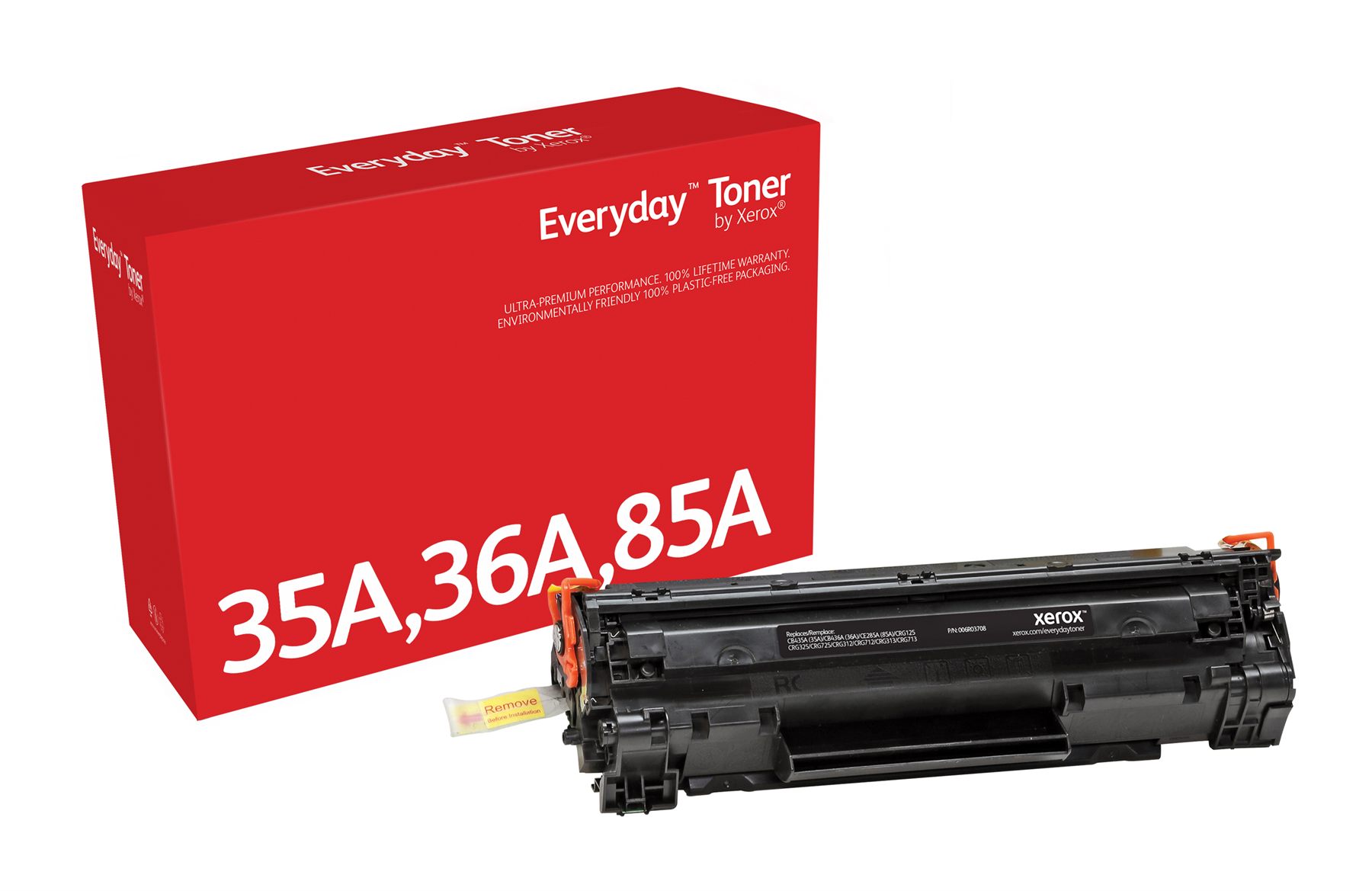 Tóner Compatible Xerox 006R03708 Compatible Con Hp Cb435a/Cb436a/Ce285a/Crg-125/ 2000 Páginas/ Negro