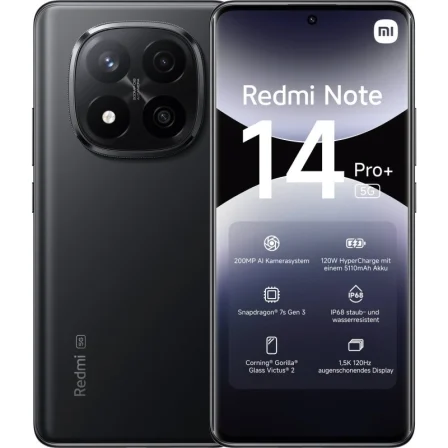 Smartphone Xiaomi Redmi Note 14 Pro+ 12Gb/ 256Gb/ 6.67"/ 5G/ Negro