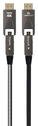 Gembird CCAP-HDMIDD-AOC-20M Cable Hdmi D-A De Alta Velocidad Óptico Activo (Aoc) Con Ethernet ''Aoc Armored Series'', 10 M