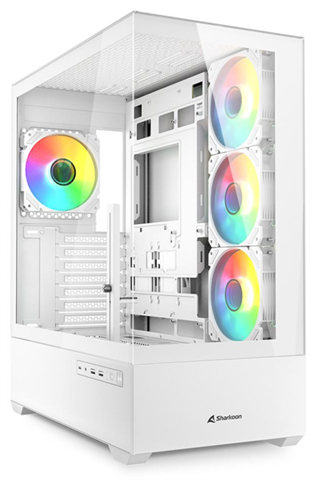 Sharkoon 4044951041701 Mini-Itx / Micro-Atx / Atx, Rgb (22 Modi), 7 Ranuras De Expansión, 225 X 425 X 485Mm, Blanco