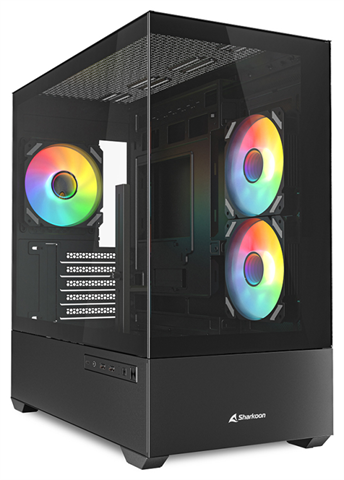 Sharkoon 4044951041794 Micro-Atx, 5 Ranuras De Expansión, 2X 3.5", 4X 2.5", 1X Type-C (Usb 3.2 Gen 2), 2X Usb 3.0, Mini-Itx, Micro-Atx (Btf), 43.5 X 22.5 X 44.5 Cm, 6.1 Kg, Noir