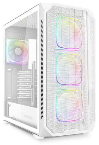 Sharkoon 4044951041688 Mini-Itx, Micro-Atx (Btf), Atx (Btf), Atx, 7 X Ranuras De Expansión, 2 X 3.5", 4 X 2.5", 46.5 X 22.5 X 48.5 Cm, 6.6 Kg, Blanco