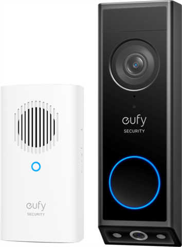 Eufy E8214311 Eufy Security Video Doorbell E340, Cámara Doble Con Sistema De Control De Entregas, 2K Full Hd Y Visión Nocturna A Color, Por Cable O Con Batería, Timbre Inalámbrico, Almacenamiento Local Ampliable Hasta 128 Gb, Sin Cuotas Mensuales