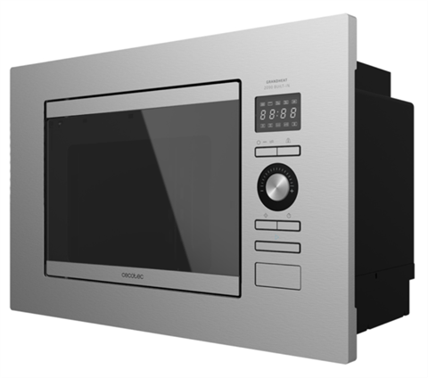 Cecotec 01382 Digital Grandheat 2090 Built-In Steel. 800W, 20 Litros, Grill, 5 Niveles, 8 Funciones Preconfiguradas, Temporizador