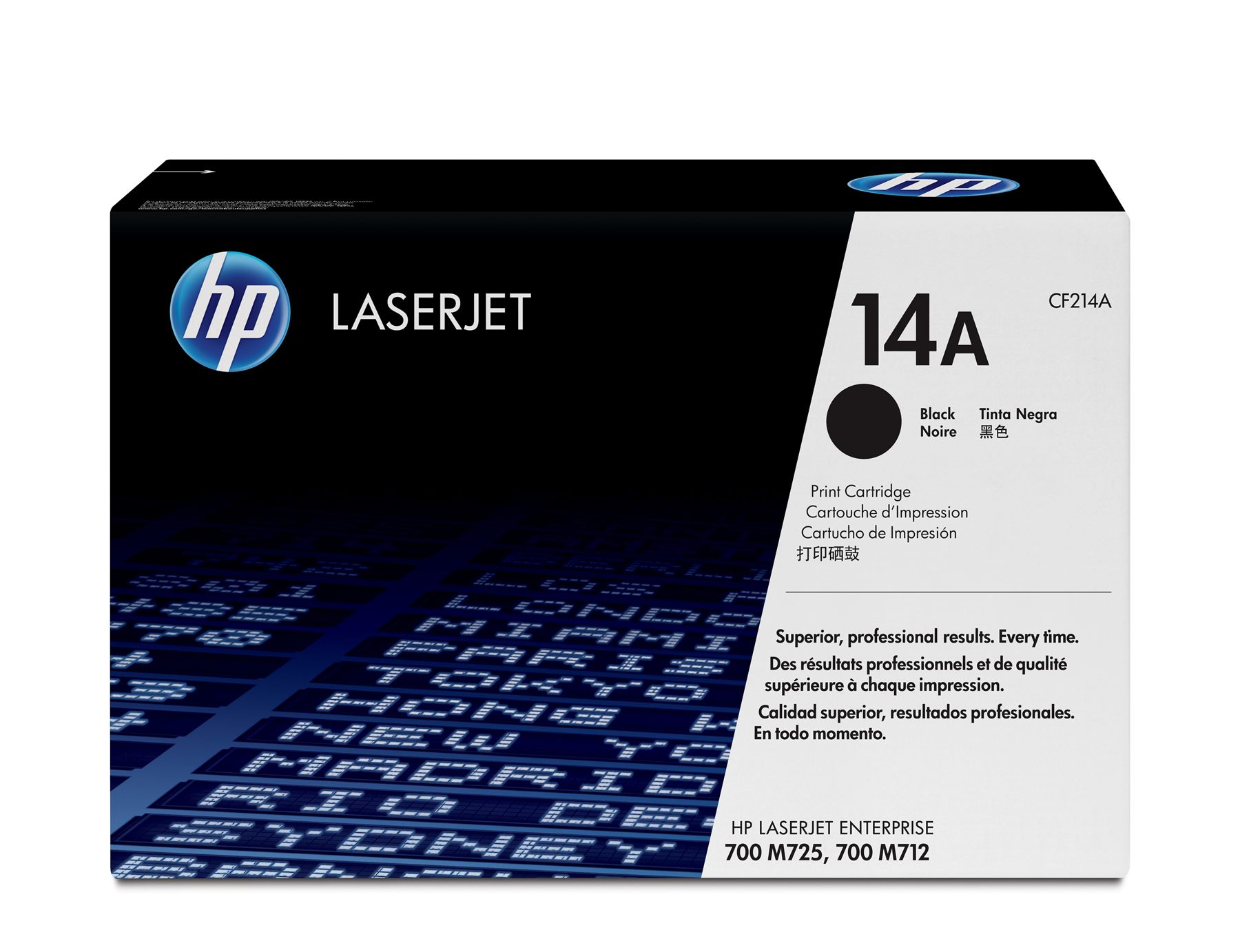 HP CF214A Cartucho De Tóner Original Laserjet Hp 14A Negro