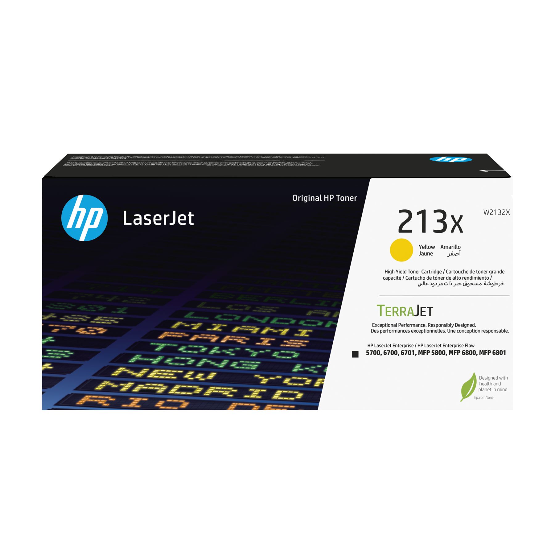 HP W2132X Cartucho De Tóner Original Hp Laserjet 213X De Alto Rendimiento Amarillo