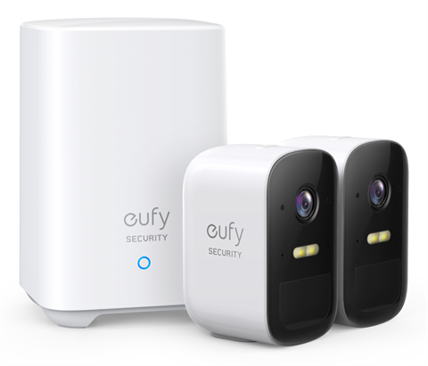 Eufy T88313D2 Eufy Security Eufycam 2C, Camara Vigilancia Wifi Exterior, Camara De Vigilancia Exterior,180 Días De Duración De La Batería, Hd 1080P, Nessun Costo Mensile, Conjunto De Dos Cámaras