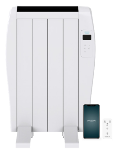 Cecotec 05372 Emisor Térmico, 600 W,  Wi-Fi, Pantalla Led, 8M2