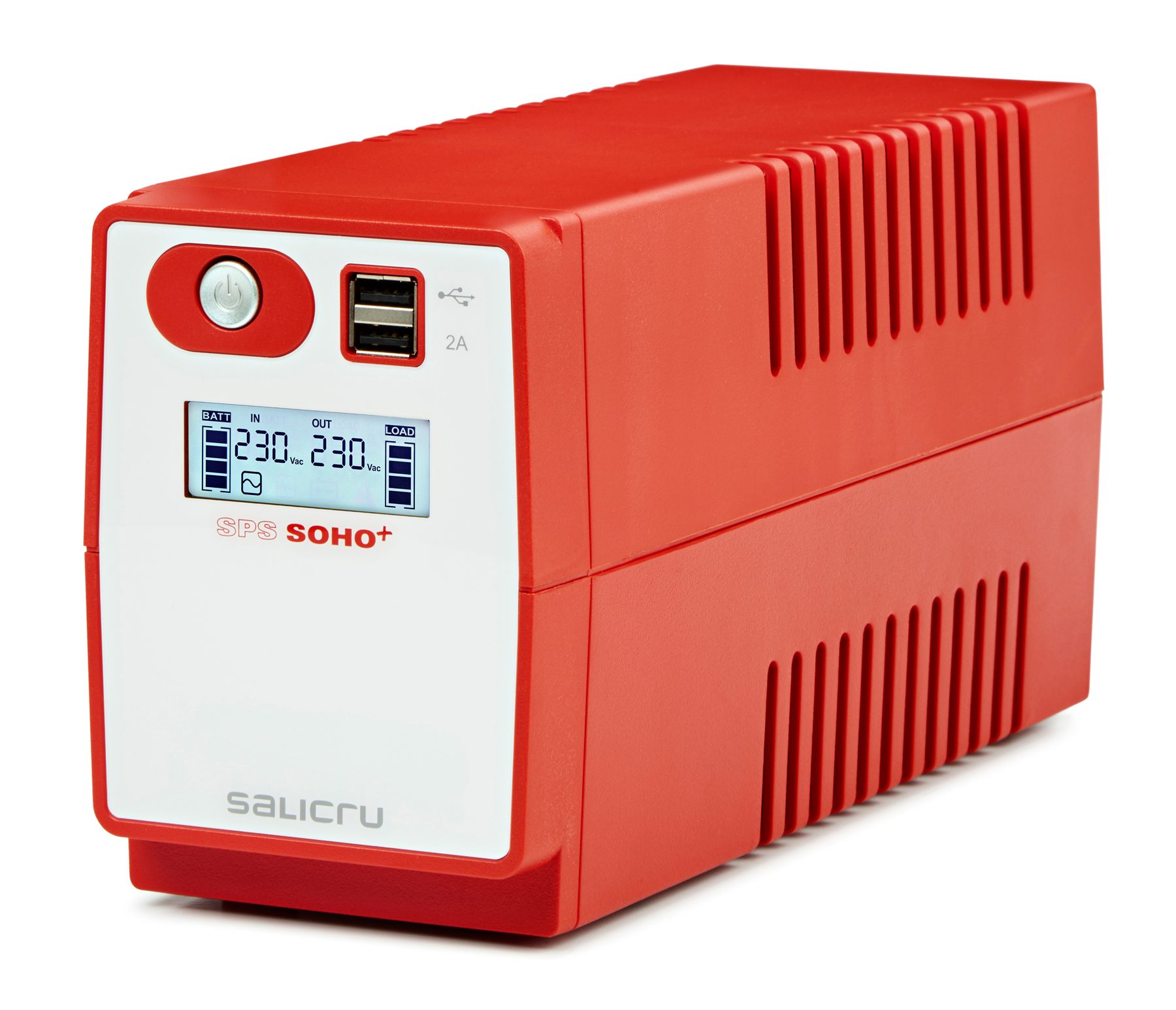 Salicru 647CA000008 Salicru Sps 650 Soho+ Iec – Sistema De Alimentación Ininterrumpida (Sai/Ups) De 650 Va Line-Interactive Y Con Doble Cargador USB (Tipo De Tomas Iec)