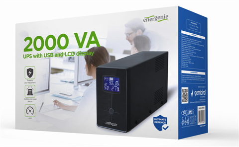 Gembird EG-UPS-035 Ups Con Pantalla Lcd Y Usb, 1500 Va