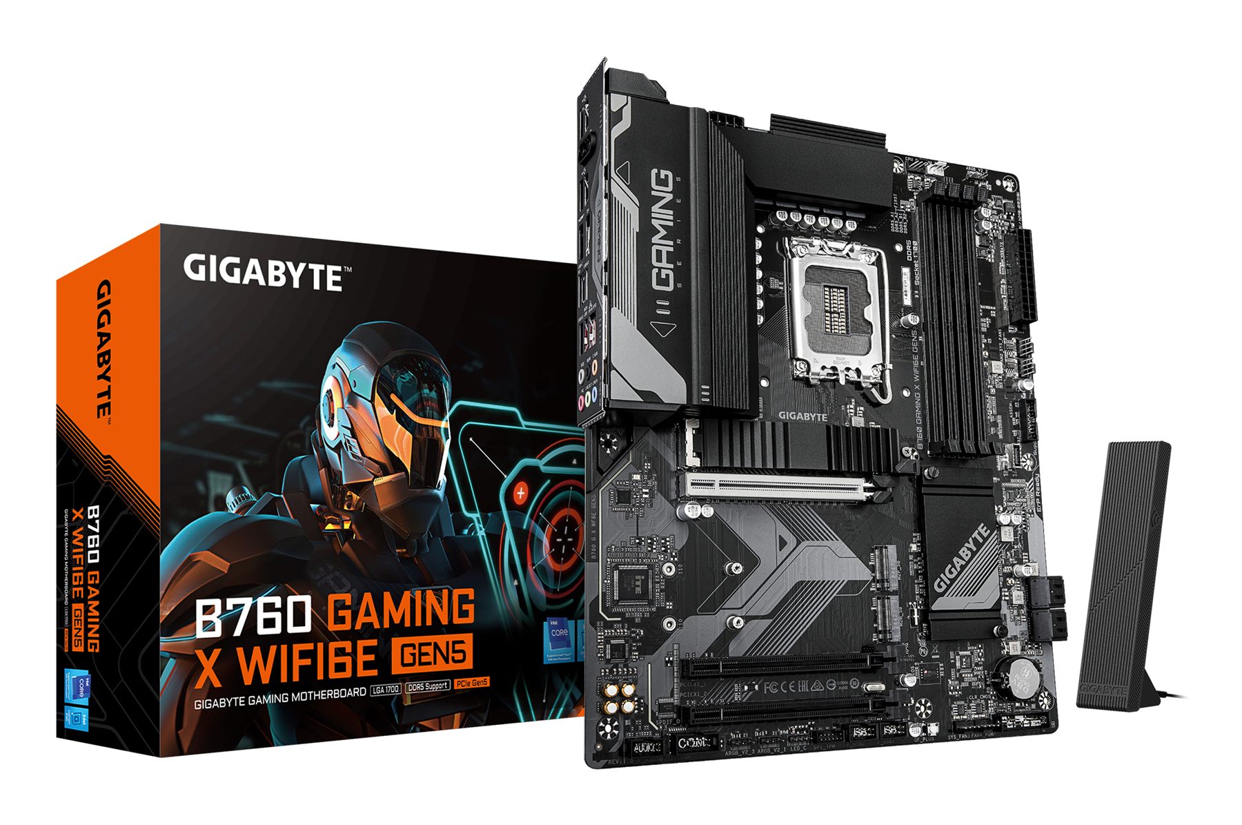 Gigabyte 9MB76GX65-00-G10 B760 Gaming X Wifi6e Gen5 Placa Base – Compatible Con Procesadores Intel Core 14ª Generación, Vrm De 8+1+1 Fases, Hasta 5600 MHz DDR5, 3 X M.2 PCIe 4.0, Wi-Fi 6E, Lan 2.5 Gbe, USB 3.2 Gen 2