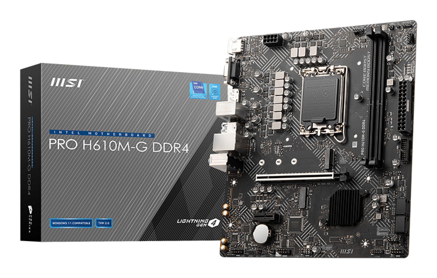 MSI 911-7D46-003 Micro-Atx, Lga1700, Intel H610, DDR4, SSD, Windows 10/11