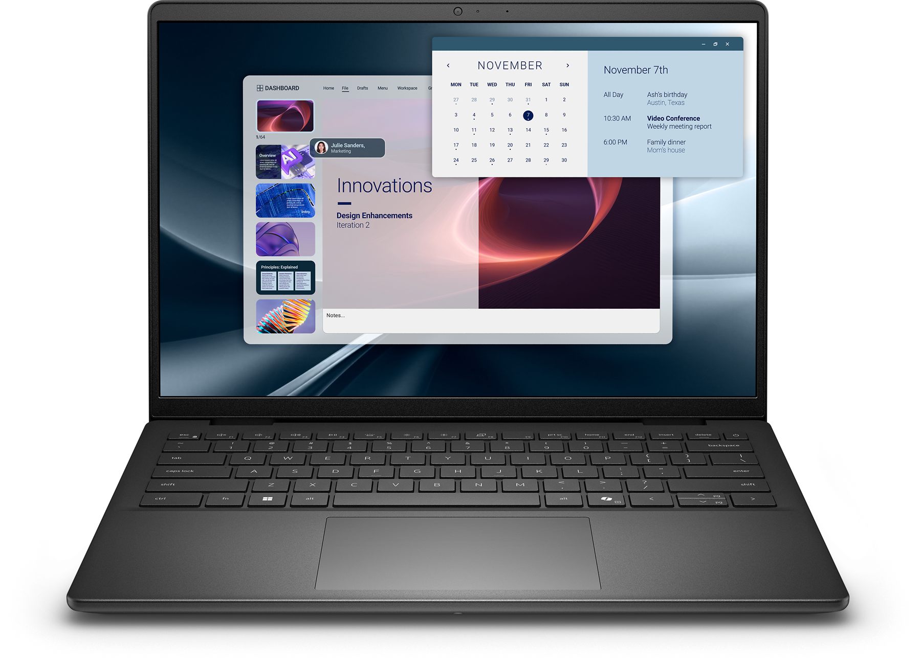 Dell 2R7N2 AMD Ryzen 5 220 (3.5 GHz), 16 GB DDR5-SDRAM, 512 GB SSD, 35.6 Cm (14") Full HD+ 1920 X 1200 Ips Wva, AMD Radeon 740M, Wlan, Webcam, Windows 11 Pro 64-Bit