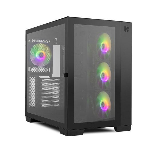 Nox NXHUMMERASTRABK Semitorre, Atx / M-Atx, 2 X 3.5" Ó 3 X 2.5", 3X 2.5", Cpu Cooler: 160 Mm, Vga: 420 Mm, Chasis De Acero Spcc 0.8 Y 0.6 Mm, Negro