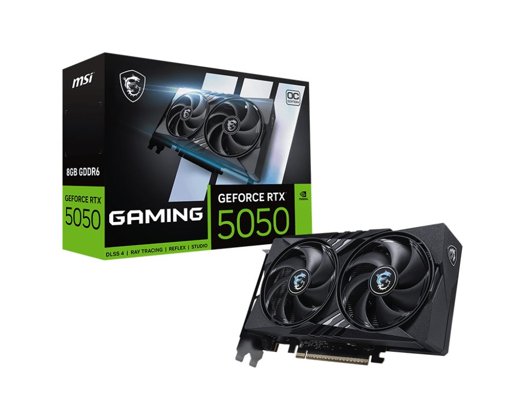 MSI 912-V538-001 Nvidia GeForce RTX 5050, 8 GB GDDR6, 128 Bit, Pci Express X16 5.0, 1 X HDMI (2.1B), 3 X Dp (2.1B), Cuda, Directx 12 Ultimate, Opengl 4.6