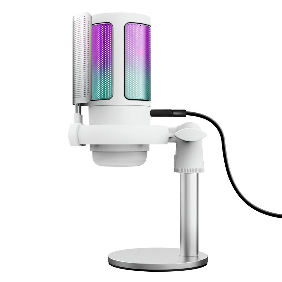 Micrófono Gaming Trust Gaming Gxt 238 Auron 26082/ USB/ Blanco