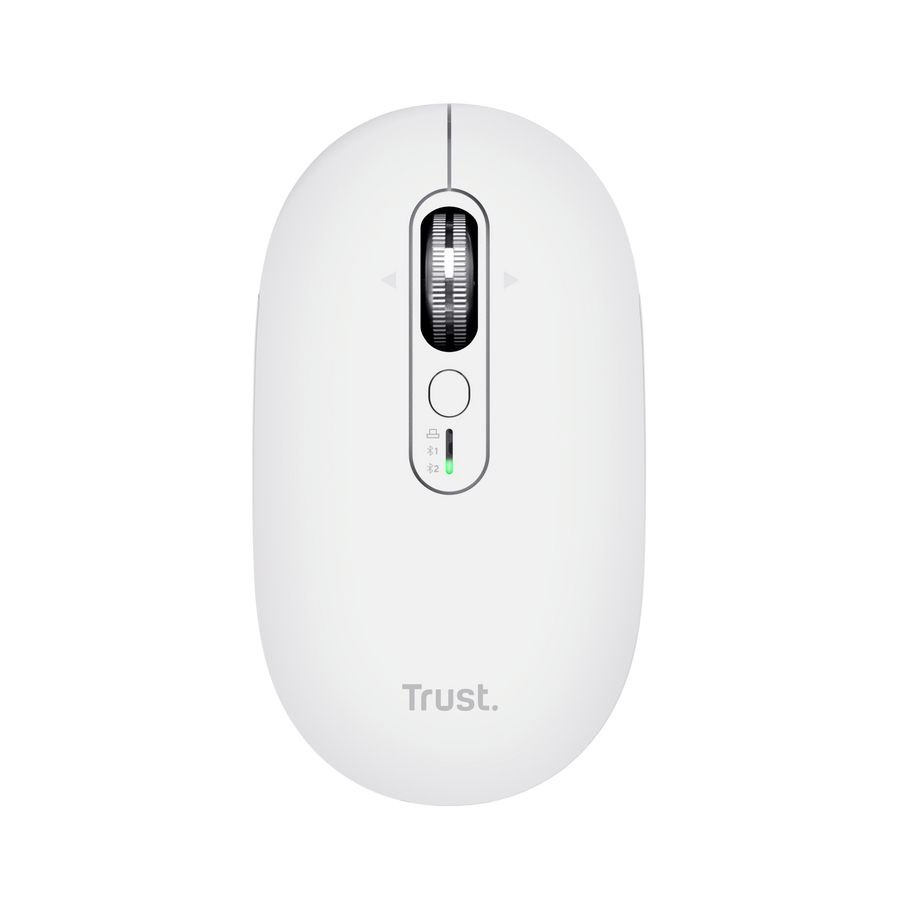 Ratón Inalámbrico Trust Seron 26019/ Batería Recargable/ Hasta 3200 Dpi/ Blanco
