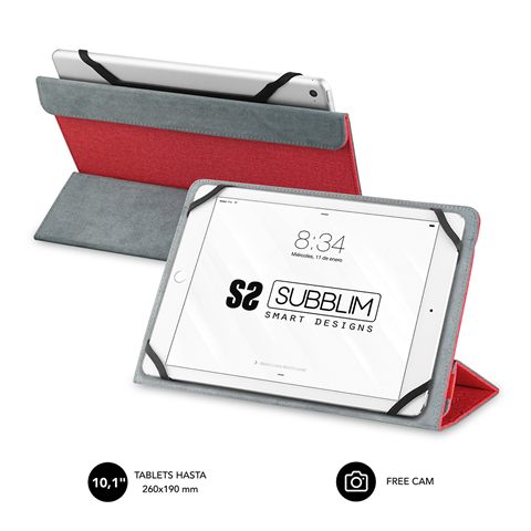 Subblim Funda Tablet Freecam Case 10,1" Red