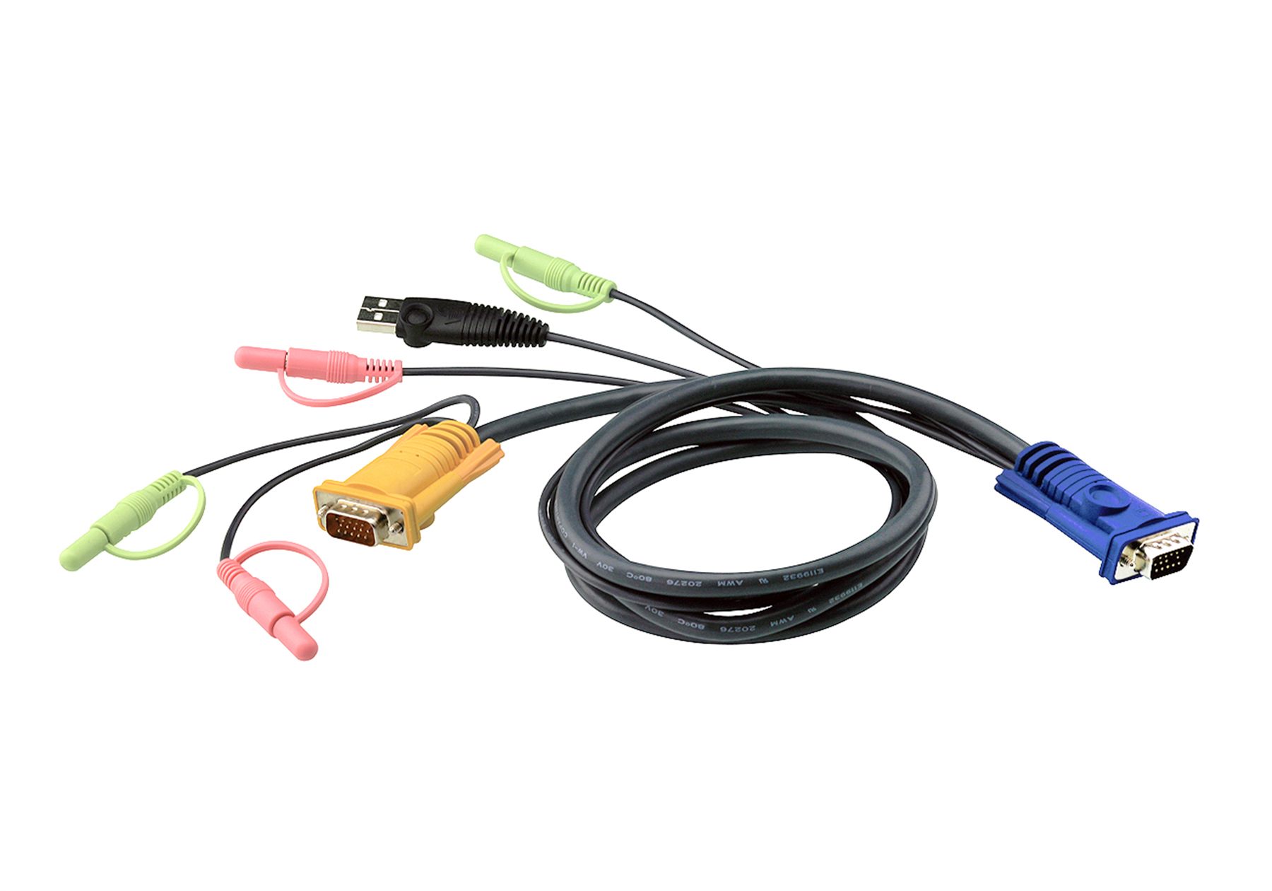 Aten Cable Kvm USB Con Audio Y Sphd 3 En 1 De 1,8 M (2L-5302U)