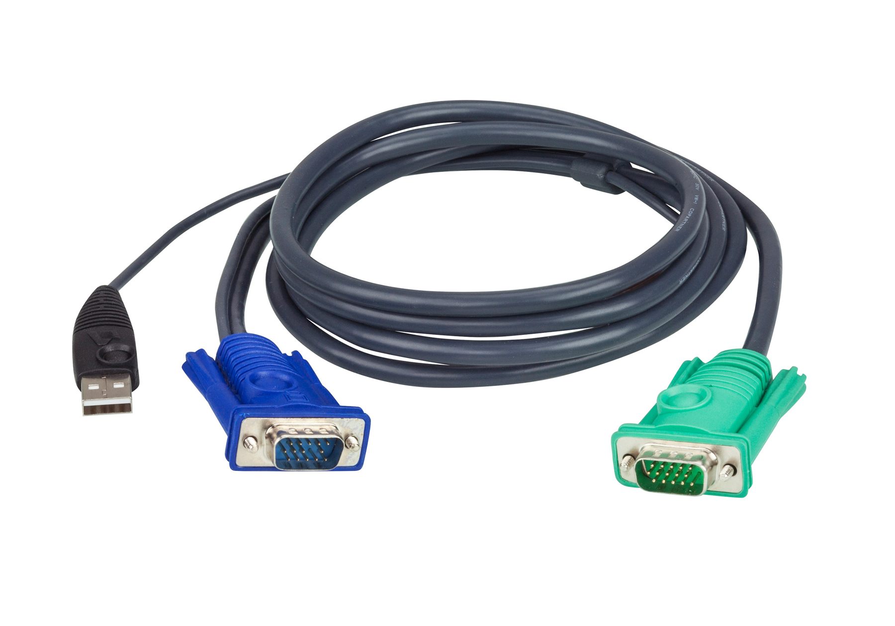 Aten 2L5203u Cable Para Video, Teclado Y Ratón (Kvm) Negro 3 M