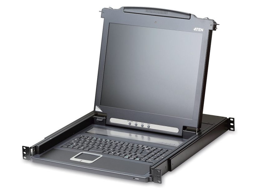 Aten Consola Cl1000m (Spanish Keyboard / 2X-K06 Sg) Single Rail 17" Lcd Console (USB - Vga)