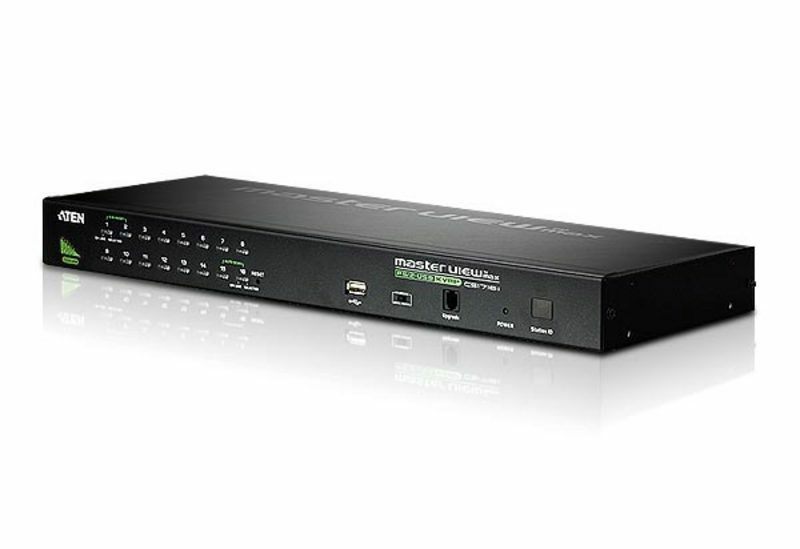 Aten Switch Kvm Vga Ps/2-USB De 16 Puertos Con Puerto Para Conexion En Cadena Y Periféricos USB (Cs1716a-At-G)