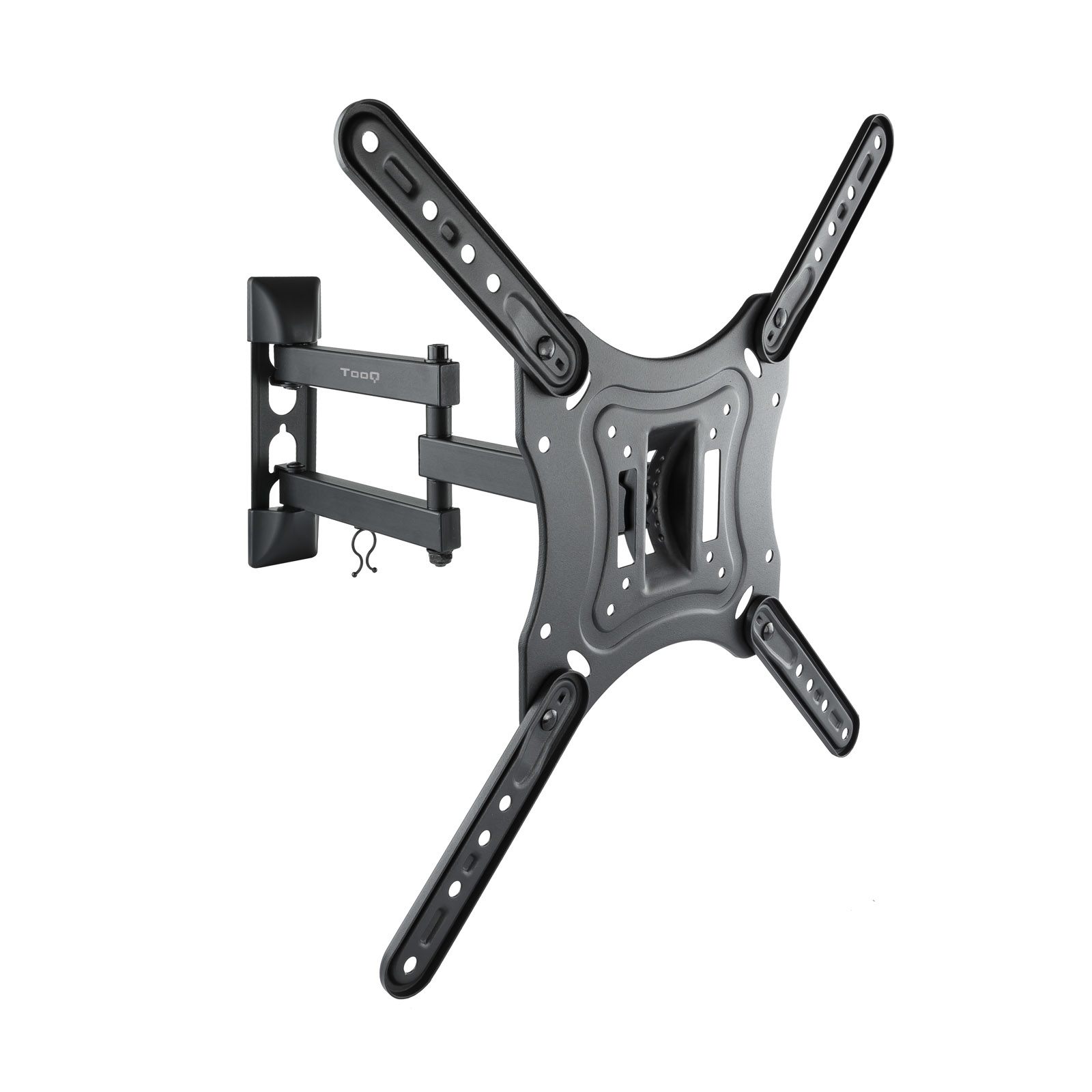 Tooq Soporte Giratorio E Inclinable Para Monitor / Tv Lcd, Plasma De 23”- 55”, Con Tres Pivotes, Negro