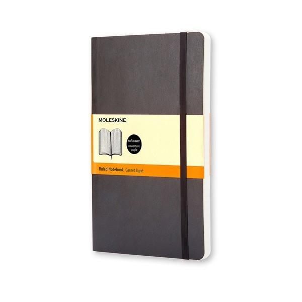 Libreta Clasica Tapa Blanda Negra P (9X14cm) Lisa Moleskine Qp613