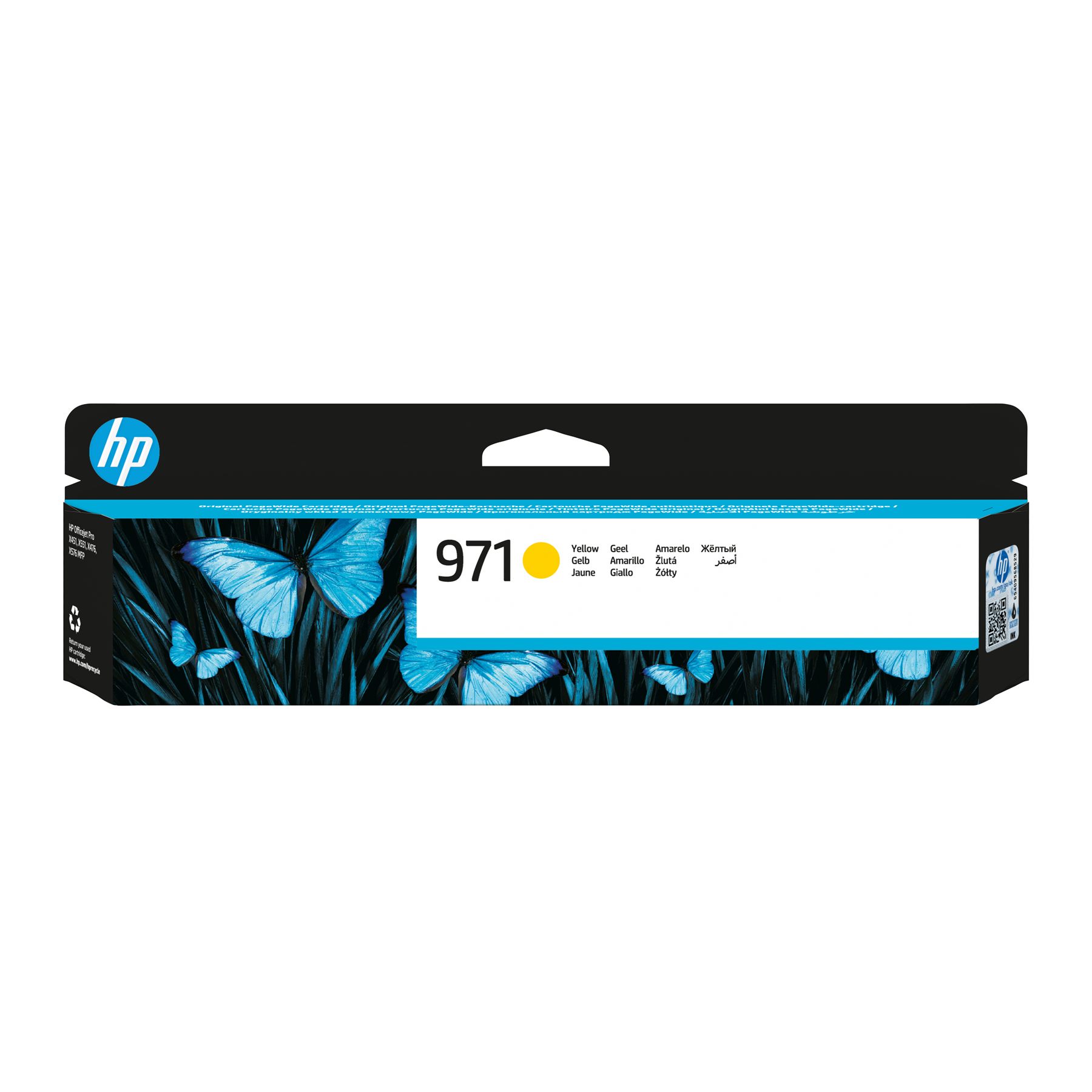 Hp 971 Cartucho De Tinta Hp971 Amarillo (Cn624ae)