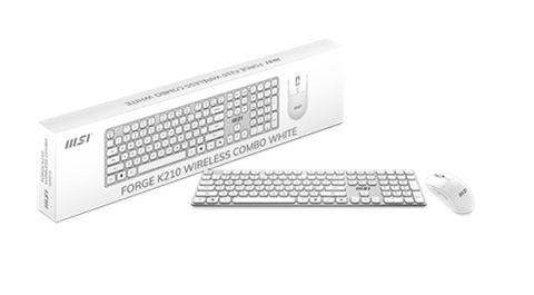 Teclado + Raton MSI Forge K210 W Combo White Es