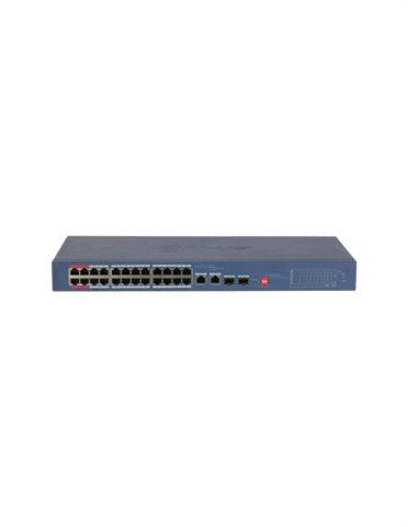 (Dh-Cs4226-24Et-240-V2) Dahua Switch 26 Puertos Cloud Managed, 24 Puertos Poe, 240W, Hi-Poe, L2