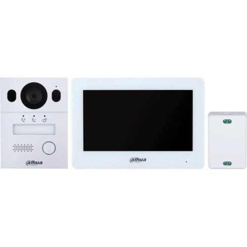 (Dhi-Ktx01(S)/Dhi-Vto2003f/Dhi-Vth5123h-W-S2) Dahua Kit Videoportero Para Instalacion En Superficie, 2 Hilos, Ip65, Ik07