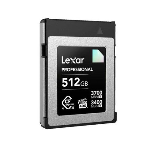 Lexar 512 GB Professional Cfexpress 4.0 Type-B Card, Up To 3700 MB/S Read 3400 MB/S Write. Vpg 400