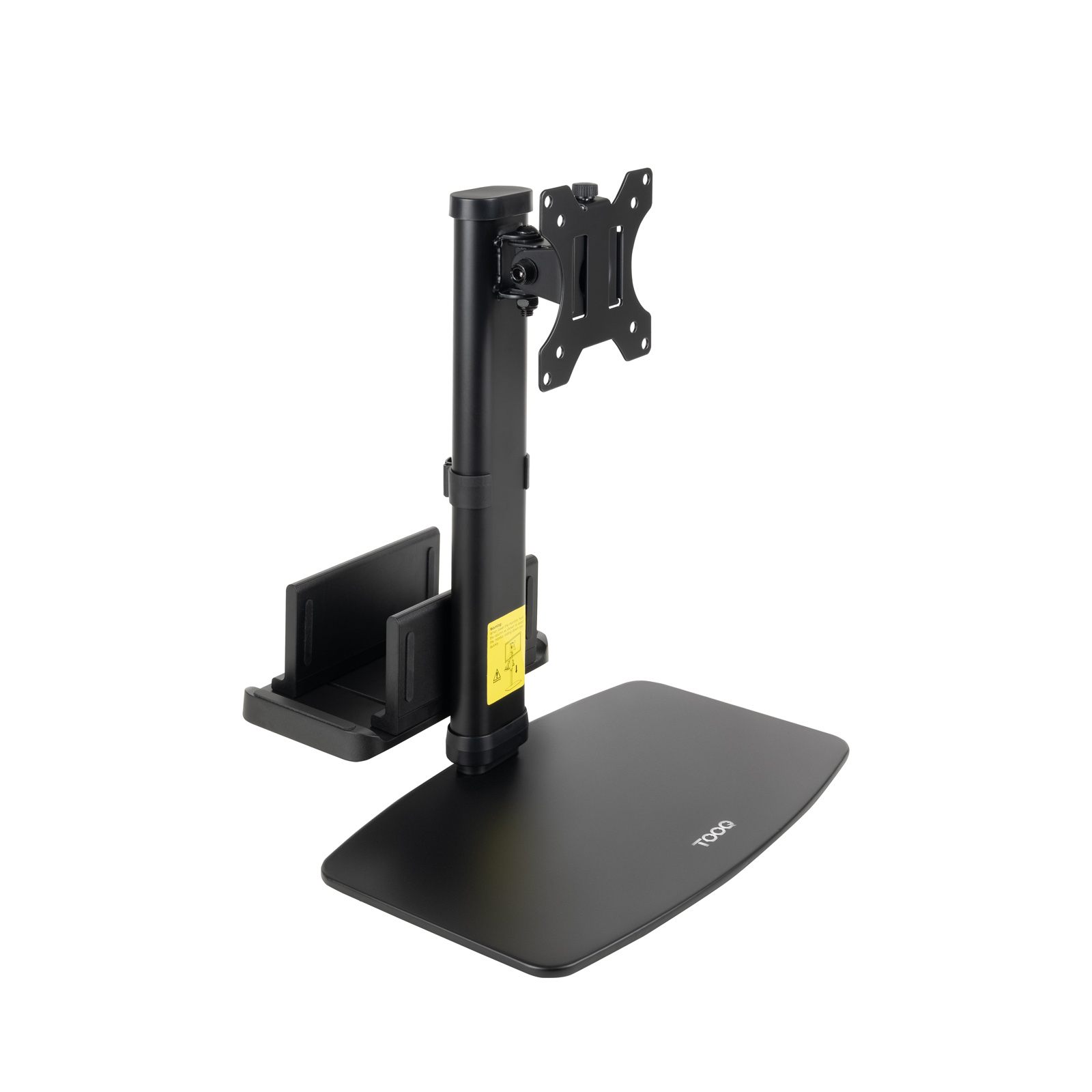 Tooq Soporte Mesa Pant.Gira Incli+Mini CPU,17-27",Negro