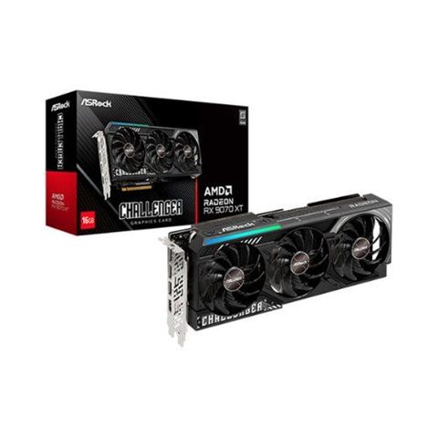 Vga Asrock Rx 9070 Xt Challenger,AMD,Rx9070xt,16 GB,GDDR6,256Bit,1Hdmi+3Dp (Rx9070xt Cl 16G)